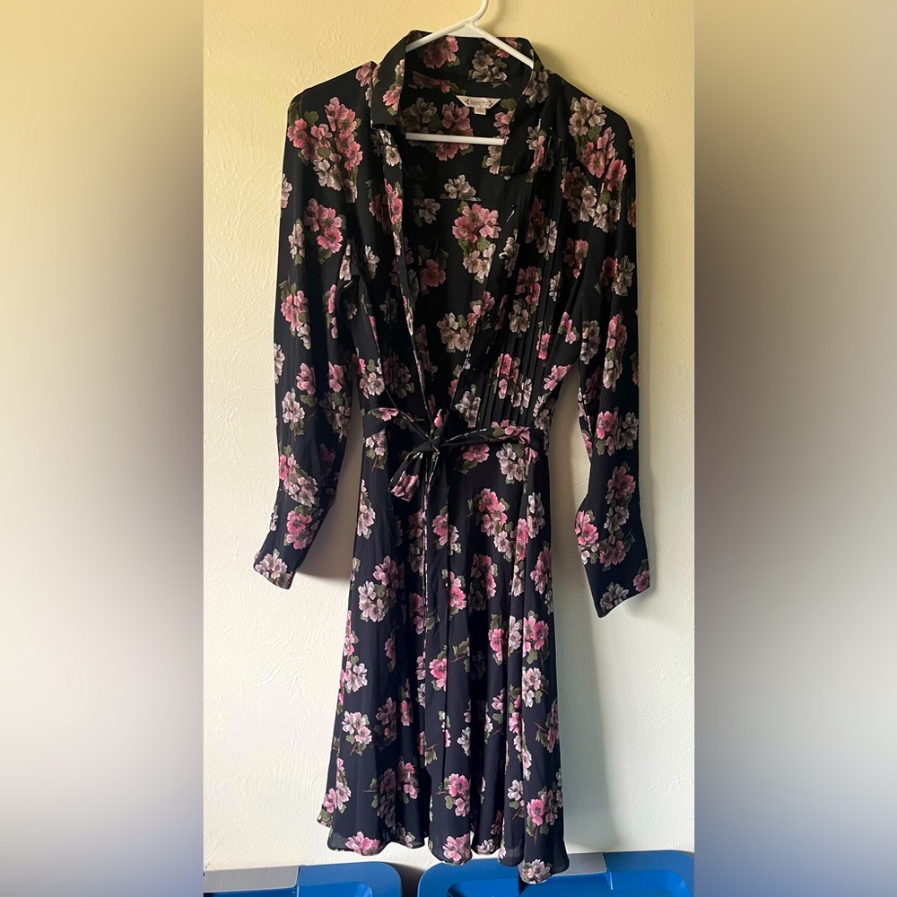Nanette LePore Floral Black And Pink Dress